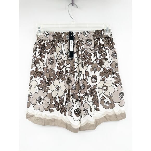Amiri Shitake Flower Print Men's Bermuda Silk Shorts Size Small NWT - Picture 6 of 9